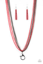 Load image into Gallery viewer, Colorful Calamity - Red - Necklace