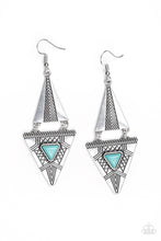 Load image into Gallery viewer, El Paso Edge - Blue - Earrings