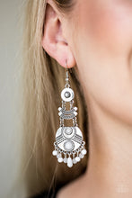 Load image into Gallery viewer, Tropic Tribe - White Paparazzi Earrings