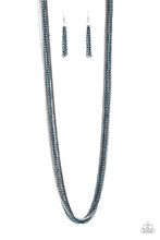 Load image into Gallery viewer, Colorful Calamity - Blue Paparazzi Necklace