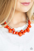 Load image into Gallery viewer, Gorgeously Globetrotter - Orange - Necklace