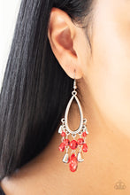 Load image into Gallery viewer, Summer Catch - Red - Earrings