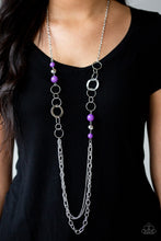 Load image into Gallery viewer, Modern Motley - Purple - Necklace