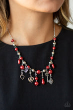 Load image into Gallery viewer, Renaissance Romance - Red Paparazzi Necklace