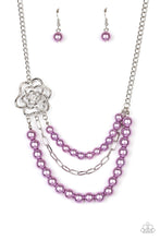 Load image into Gallery viewer, Fabulously Floral - Purple - Necklace