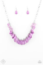 Load image into Gallery viewer, Colorfully Clustered - Purple - Necklace