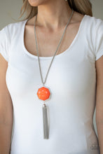 Load image into Gallery viewer, Prismatically Polygon - Orange Paparazzi Necklace