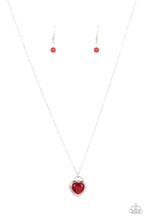 Load image into Gallery viewer, A Dream is a Wish Your Heart Makes - Red Paparazzi Necklace
