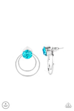 Load image into Gallery viewer, Word Gets Around - Blue - Earrings