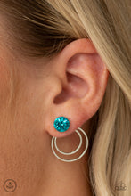Load image into Gallery viewer, Word Gets Around - Blue - Earrings