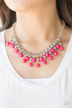 Load image into Gallery viewer, Friday Night Fringe - Pink - Necklace