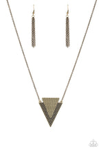 Load image into Gallery viewer, Ancient Arrow - Brass - Necklace