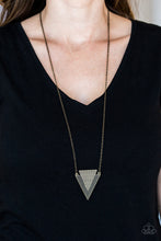 Load image into Gallery viewer, Ancient Arrow - Brass - Necklace