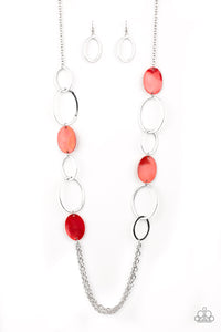 Kaleidoscope Coasts - Red - Necklace