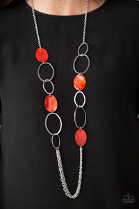 Kaleidoscope Coasts - Red - Necklace