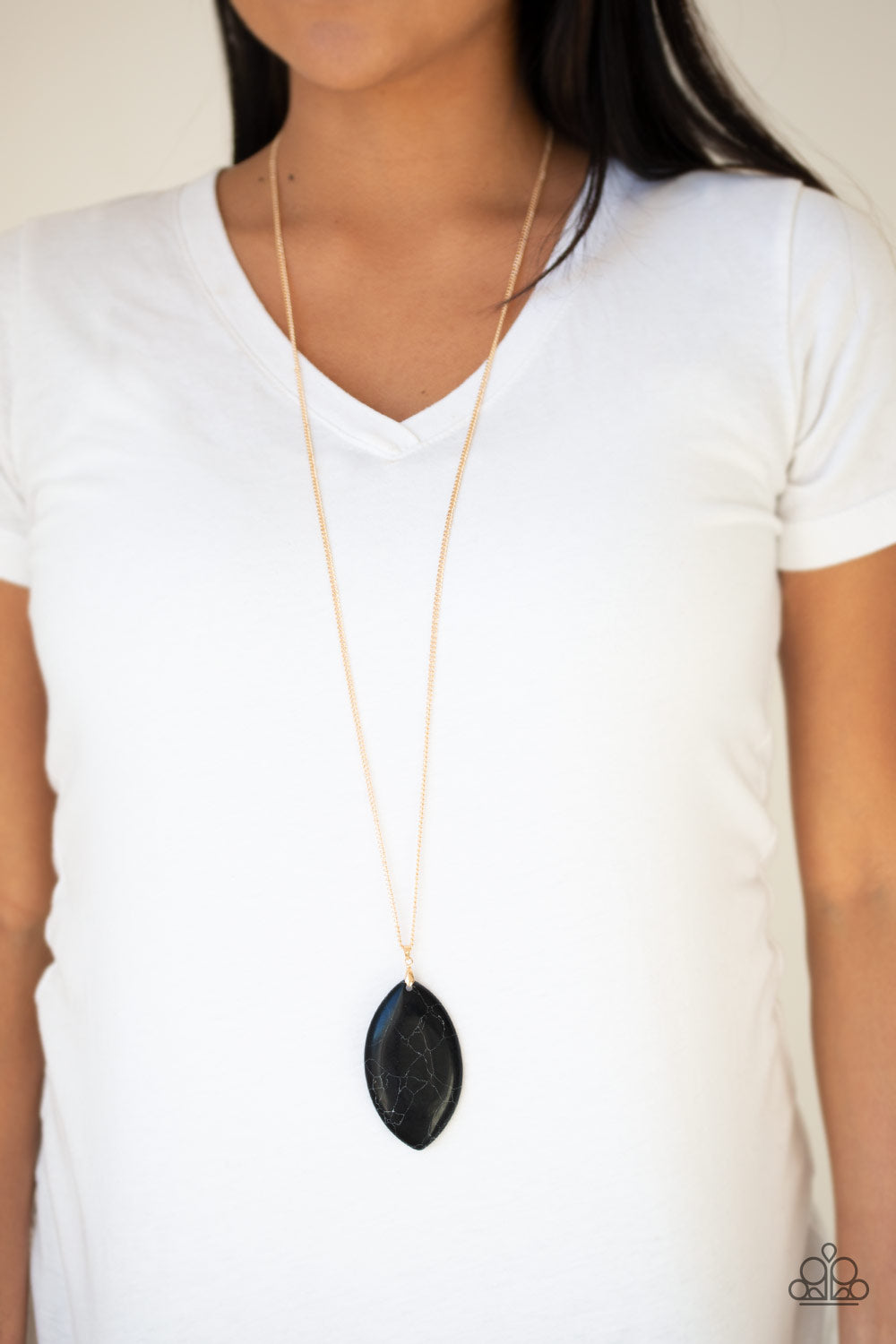 Santa Fe Simplicity - Black - Necklace
