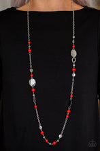 Load image into Gallery viewer, Serenely Springtime - Red - Necklace
