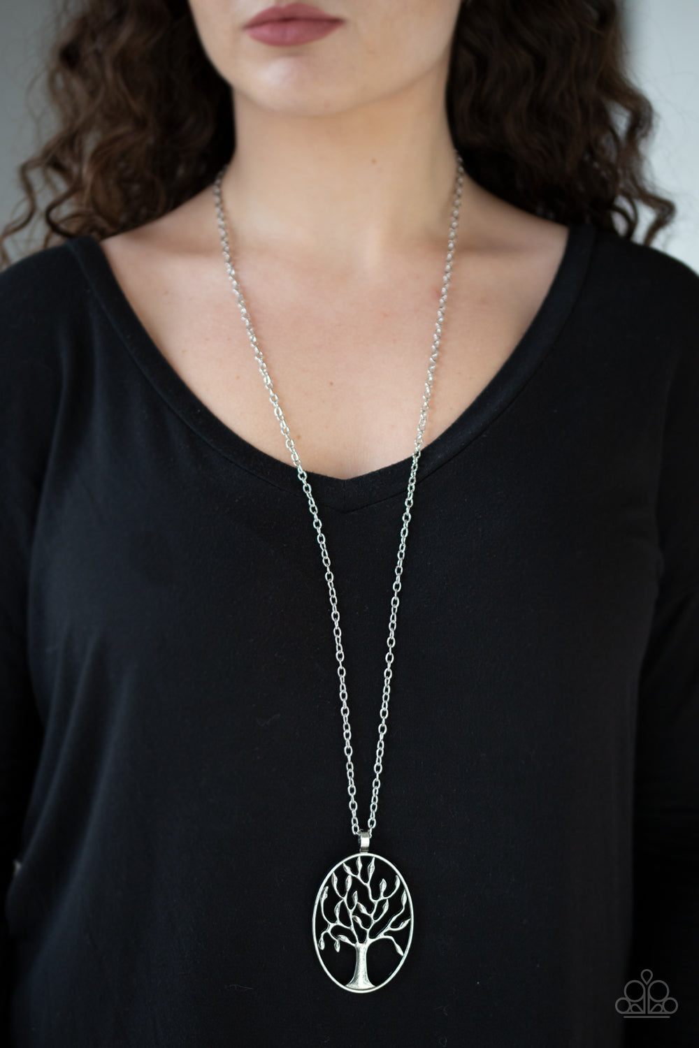 Well-Rooted - Silver - Necklace