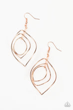 Load image into Gallery viewer, Asymmetrical Allure - Copper - Earrings
