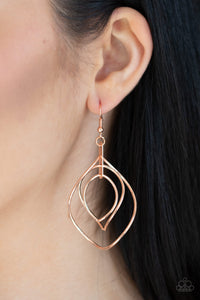 Asymmetrical Allure - Copper - Earrings