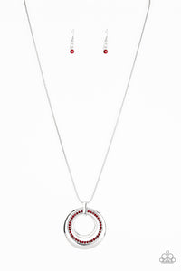 Gather Around Gorgeous - Red - Necklace