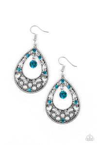 Gotta Get That Glow - Blue - Paparazzi Earrings