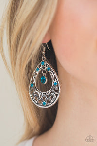 Gotta Get That Glow - Blue - Paparazzi Earrings