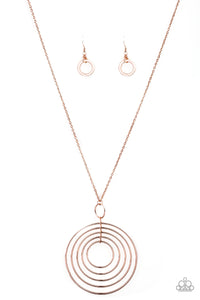 Running Circles In My Mind - Rose Gold - Necklace