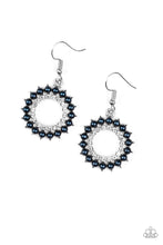 Load image into Gallery viewer, Wreathed In Radiance - Blue - Earrings
