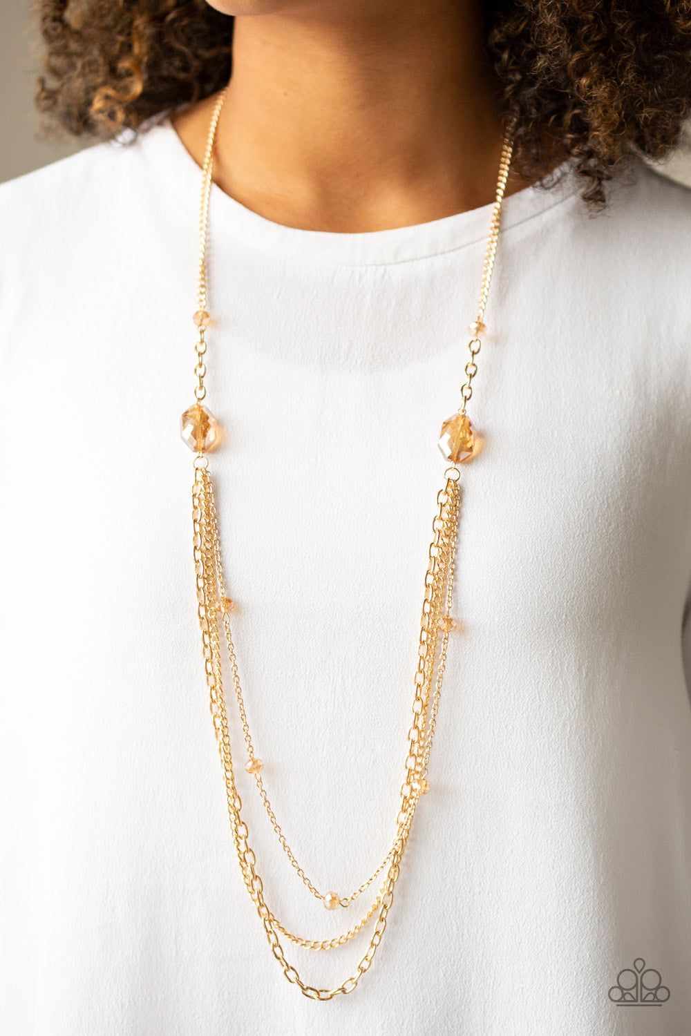 Dare To Dazzle - Gold - Necklace