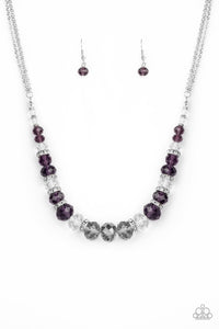 Distracted by Dazzle - Purple - Necklace