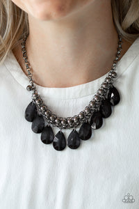 Fashionista Flair - Black - Necklace