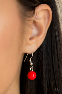 Friday Night Fringe - Red - Necklace