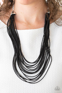 Peacefully Pacific - Black - Necklace