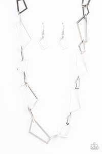 Shattering Records - Silver - Necklace