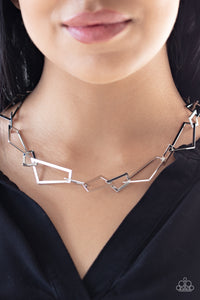 Shattering Records - Silver - Necklace