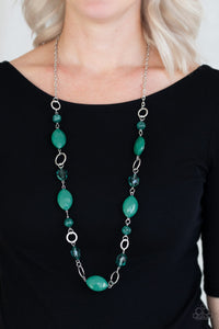 Shimmer Simmer - Green - Necklace