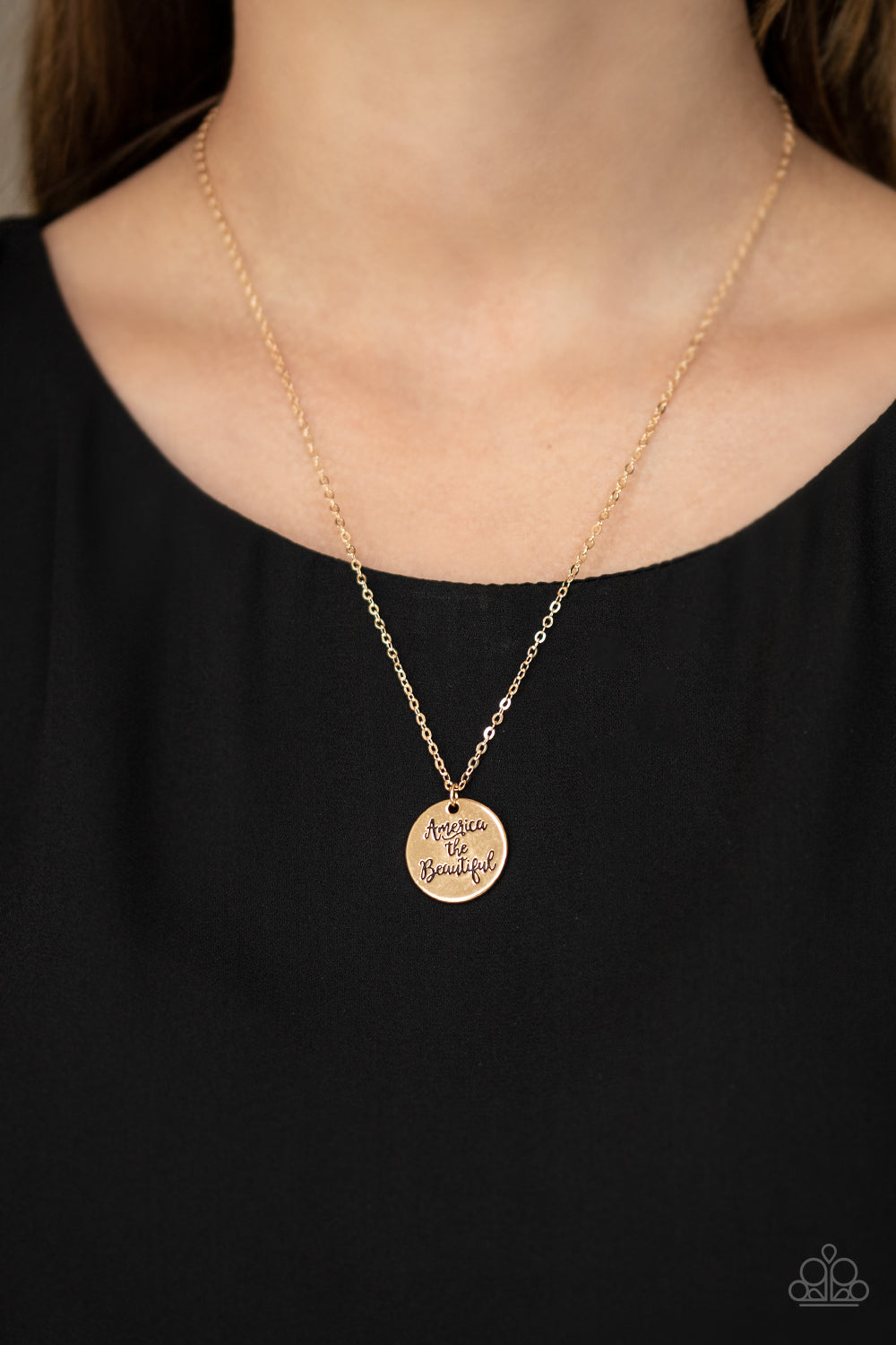 America The Beautiful - Gold - Necklace