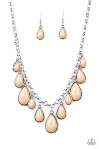 Jaw-Dropping Diva - Brown - Necklace