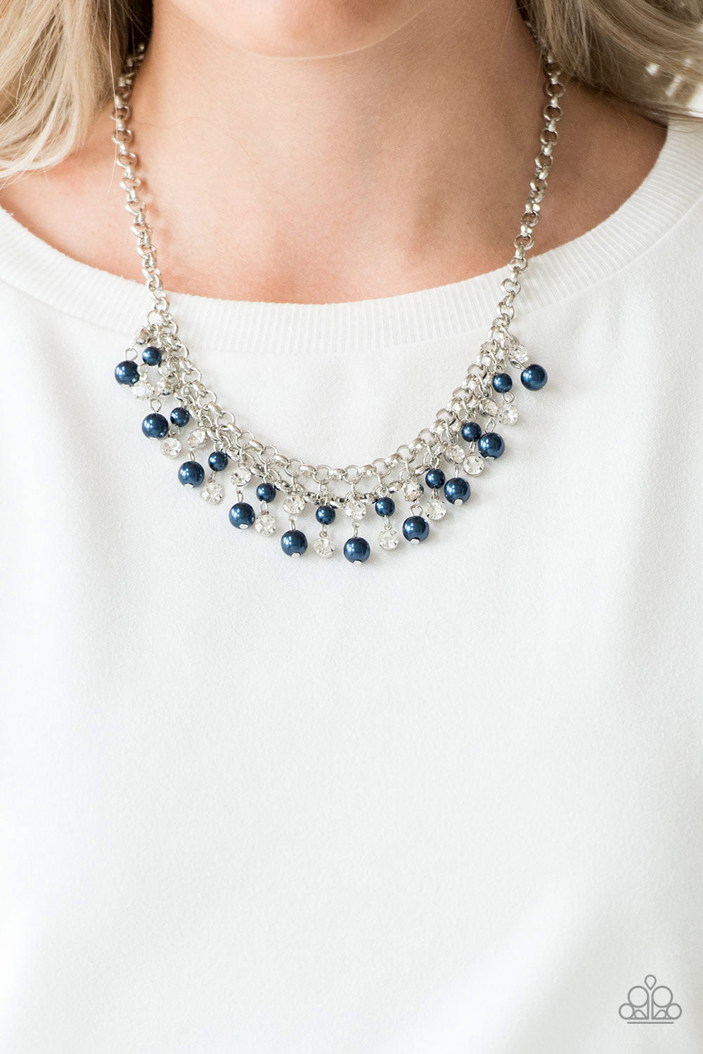 You May Kiss the Bride - Blue - Necklace