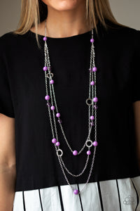 Brilliant Bliss - Purple - Necklace