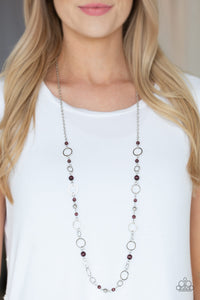 Kid In A Candy Shop - Purple - Paparazzi Necklace