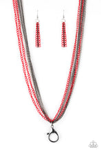 Load image into Gallery viewer, Colorful Calamity - Red - Necklace
