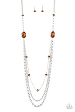 Load image into Gallery viewer, Dare to Dazzle - Brown Paparazzi Necklace
