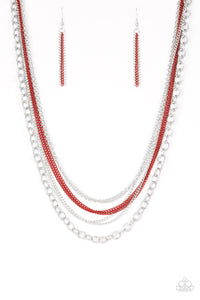 Intensely Industrial - Red - necklace