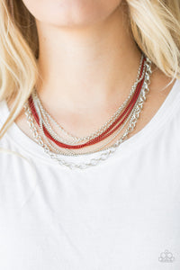 Intensely Industrial - Red - necklace