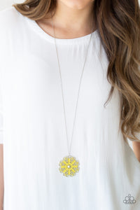 Spin Your PINWHEELS - Yellow - Necklace