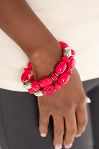 Fruity Flavor - Pink - Paparazzi Bracelet
