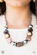 Load image into Gallery viewer, A Warm Welcome - Brown - Paparazzi Blockbuster Necklace
