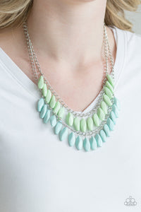 Beaded Boardwalk - Blue - Necklace